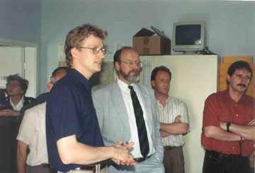 Liselotte Klaumünzner, Olaf Friedemann, Dr. Joachim Neumann, Martin Staib, Wolfgang Schmidt (v. l.)