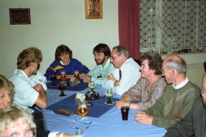 Ausklang in der Gaststätte des Sportvereins DJK Karlsruhe-Mühlburg