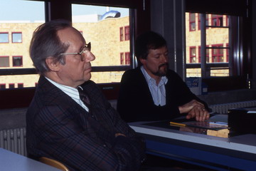 Karlheinz Müller und Gerhard Gentner (v. l.), beide Nebenlehrer an der Berufsschule