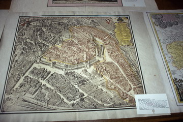 Alter Stadtplan von Dresden