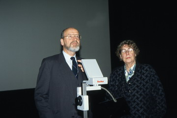 Viola Imhof und Dr. Joachim Neumann im Vortragssaal