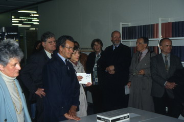 Christina Kern, Eberhard Hayn, Karl Andreas, Irene-Annette Bergs, Viola Imhof, Dr. Joachim Neumann, Lothar Klaumünzner und Hans Schilling (v. l.)