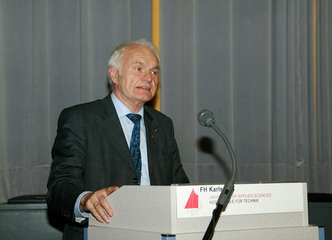 Professor Dr. Werner Fischer, Rektor der Fachhochschule Karlsruhe